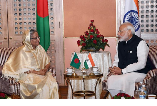 জনগণের ভাগ্য পরিবর্তনে কাজ করে যেতে চান শেখ হাসিনা ও মোদী