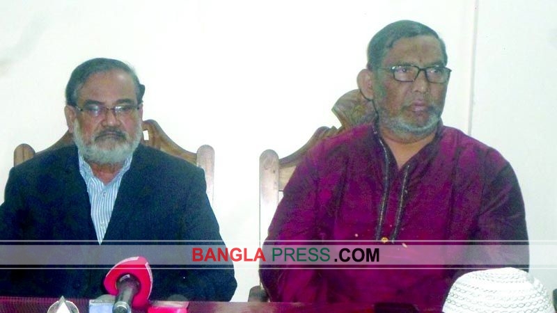 নীলফামারী -৪ আসনের বিএনপির প্রার্থী আমজাদের সংবাদ সম্মেলন