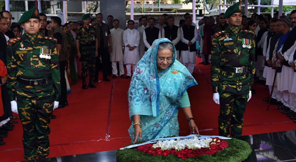 মুজিবনগর দিবসে বঙ্গবন্ধুর প্রতি প্রধানমন্ত্রীর শ্রদ্ধা