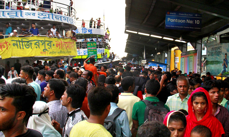 অশেষ ভোগান্তিতে ঈদযাত্রা