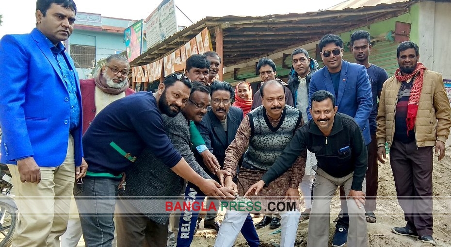 ধুনটে ড্রেন নির্মান কাজের উদ্বোধন