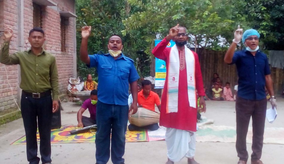 ডোমারে করোনা প্রতিরোধ বিষয়ক নাটিকা অনুষ্ঠিত