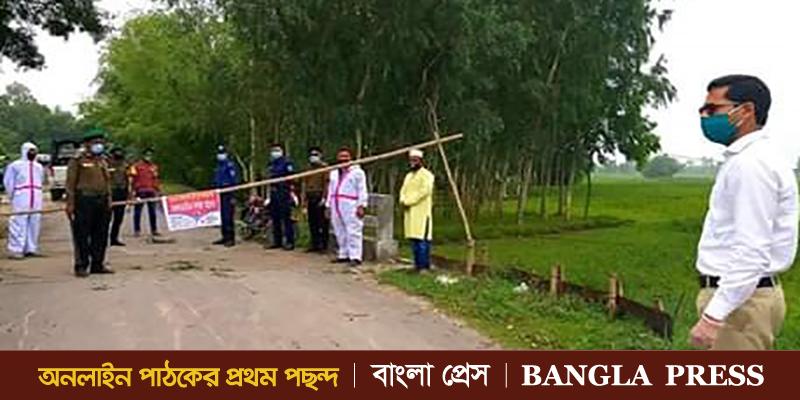 জনসমাগম এড়াতে তেঁতুলিয়ায় ২ এলাকা লকডাউন