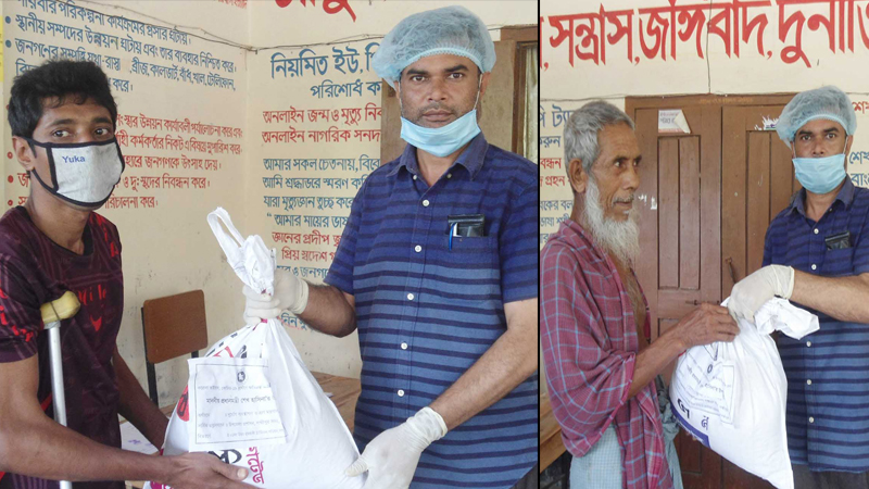 পঞ্চম ধাপে প্রধানমন্ত্রীর উপহার বিতরণ করলেন চেয়ারম্যান এমরান