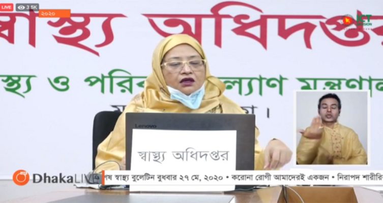 করোনায় আরও ২২ জনের মৃত্যু, নতুন শনাক্ত ১৫৪১