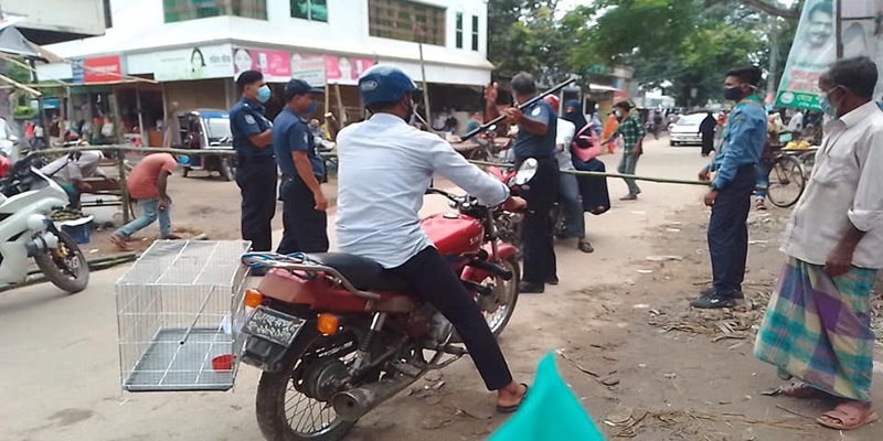 ঝিনাইদহে চলছে সর্বাত্বক লকডাউন