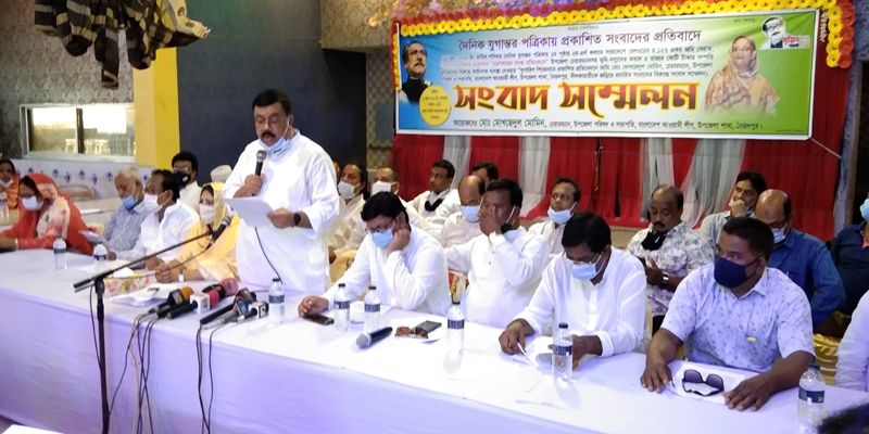 সৈয়দপুর উপজেলা চেয়ারম্যানের সংবাদ সম্মেলন