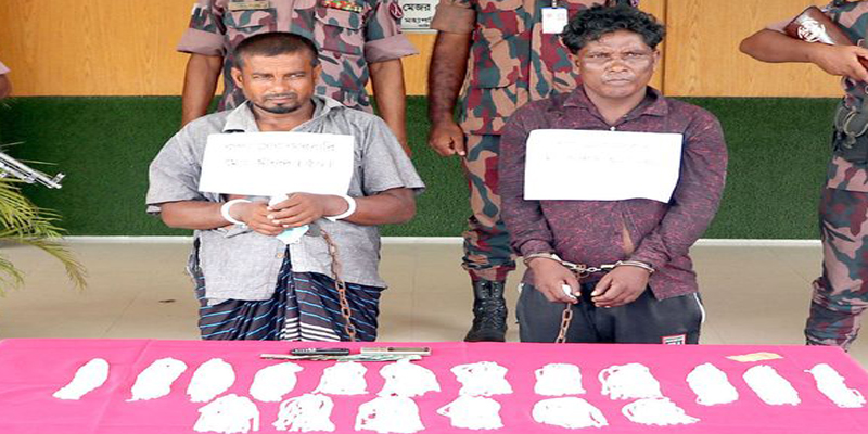 ঝিনাইদহে সাড়ে ৬ কোজি রুপার গহনাসহ বিজিবির হাতে আটক দুই