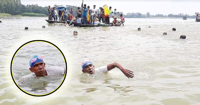 টানা ৪২ কিলোমিটার সাঁতার কেটেছেন বকুল