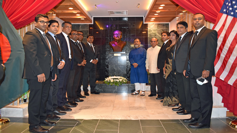 ওয়াশিংটন ডিসি'র বাংলাদেশ দূতাবাসে জাতীয় শোক দিবস পালন