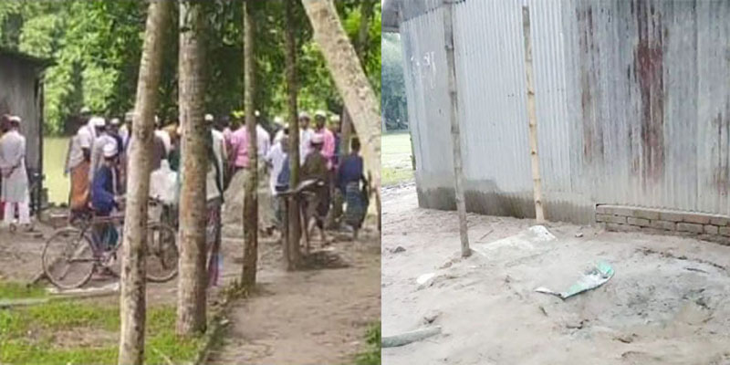 বোয়লমারীতে মাদ্রাসার শৌচাগার নির্মাণে বাধা ও ভাংচুর