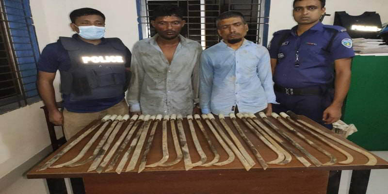হাতিয়ায় ইউপি নির্বাচনকে প্রভাবিত করতে ২৫টি বগি দাসহ আটক-২