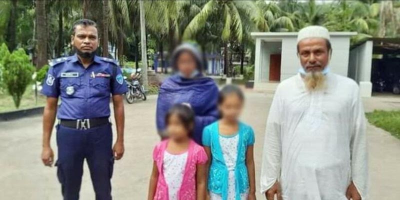 লক্ষ্মীপুর থেকে দুই মেয়েসহ নিখোঁজ গৃহবধূ চারদিন পর চট্রগ্রামে উদ্ধার
