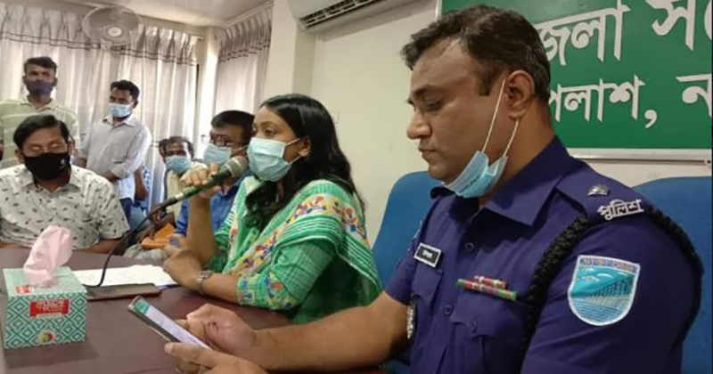পলাশে লক্ষীপুজা উপলক্ষে প্রশাসনের মতবিনিময় সভা