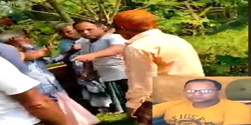 ১৪৪ ধারা ভঙ্গ করে শিক্ষকের জমি দখল ও আম গাছ কর্তনের অভিযোগ