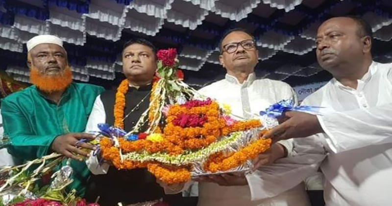 লক্ষ্মীপুর পৌরসভা নির্বাচনে মাসুম ভূঁইয়াকে পৌর আ.লীগের গণসংবর্ধনা