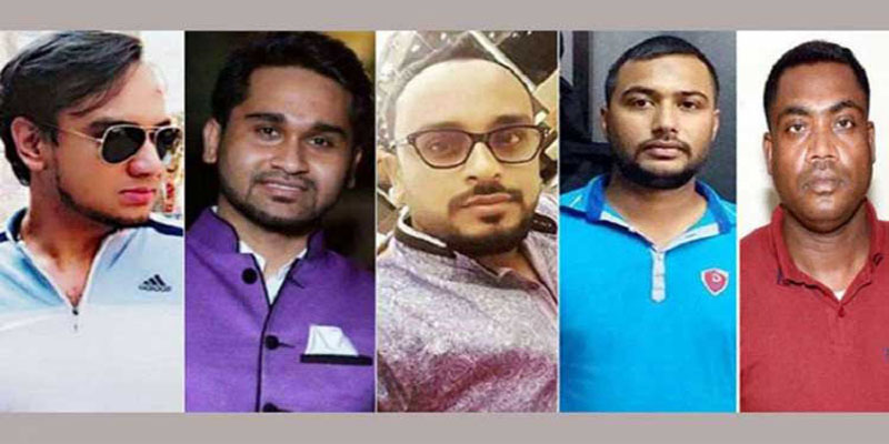 রেইনট্রি হোটেলে ধর্ষণ মামলা: আদালতে ৫ আসামি