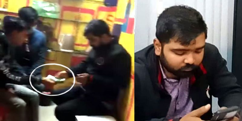 ঘুষ নিয়ে ধরা পড়লেন ঝিনাইদহ উপজেলা নির্বাচন অফিসের অফিস সহায়ক!