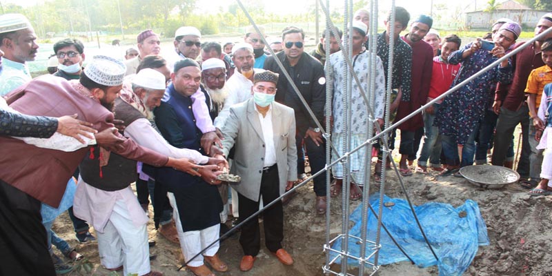 ডোমারে হাফেজিয়া মাদ্রাসা ও এতিমখানার ভিত্তিপ্রস্তর স্থাপন