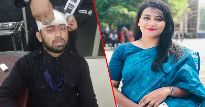 ছাত্রলীগ নেতার মাথা ফাটালেন ছাত্রলীগ নেত্রী !