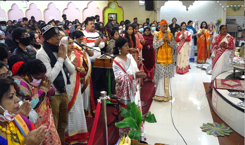 নিউ ইয়র্কে উৎসবমুখর পরিবেশে সরস্বতী পূজা উদযাপন
