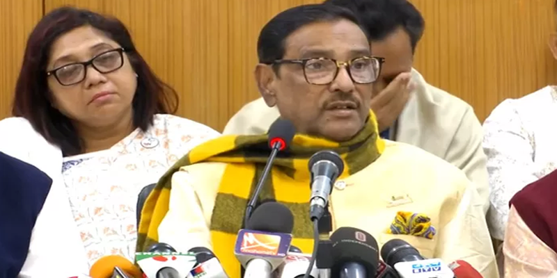 বিএনপি গণতন্ত্রকে ঘরে জিম্মি করে রেখেছে: ওবায়দুল কাদের