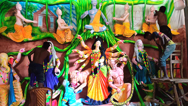 ঝিনাইদহে ৪৮৭টি মন্ডপে দুর্গাপূজার আয়োজন সম্পন্ন