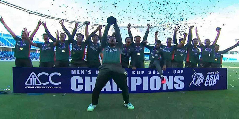 ইতিহাস গড়ে এশিয়া কাপ জয় বাংলাদেশ যুবদের