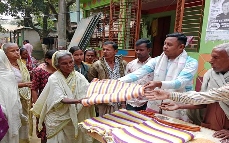 জামালগঞ্জে শীতবস্ত্র বিতরণ