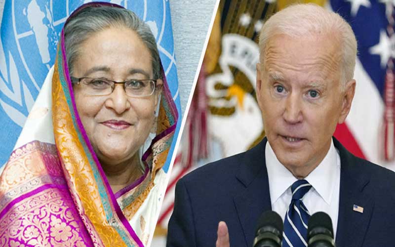 প্রধানমন্ত্রী শেখ হাসিনাকে মার্কিন প্রেসিডেন্ট বাইডেনের চিঠি