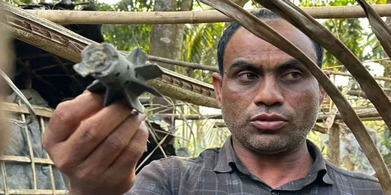 মিয়ানমার থেকে ছোড়া মর্টার শেলের আঘাতে বাংলাদেশে নিহত ২