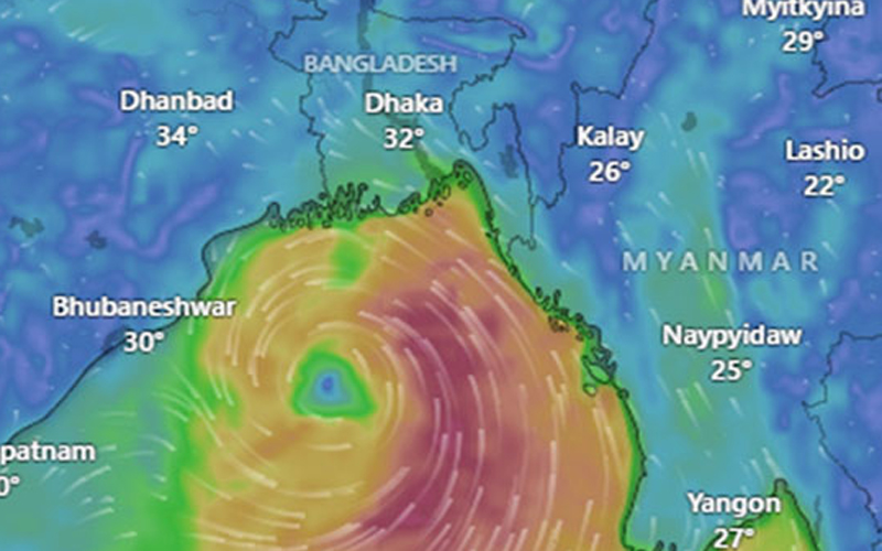 ঘূর্ণিঝড় রিমালায় ৯ জেলায় ১০ নম্বর মহাবিপৎসংকেত