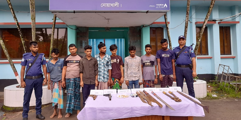 নোয়াখালীতে গত ২৪ ঘন্টায় গ্রেপ্তার ৬৪ জন