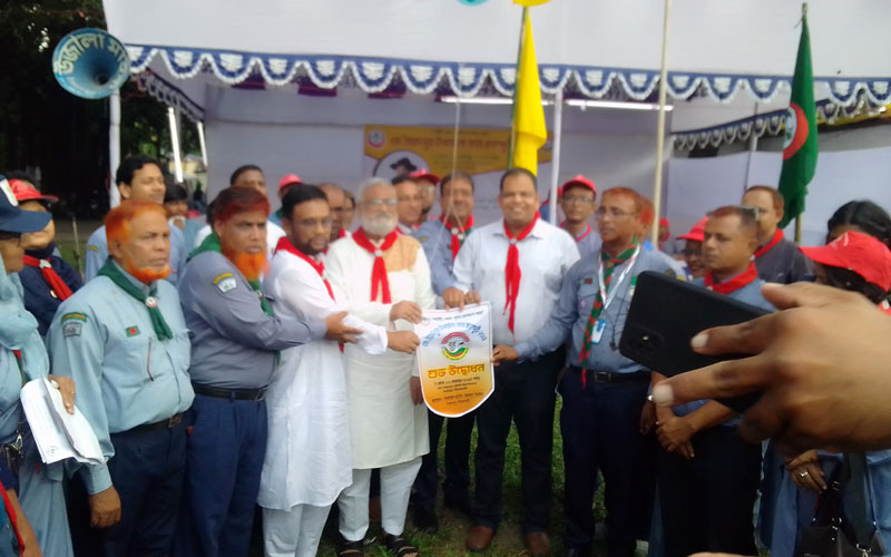 সৈয়দপুরে কাব ক্যাম্পুুরী ও স্কাউট সমাবেশ উদ্ভোধন