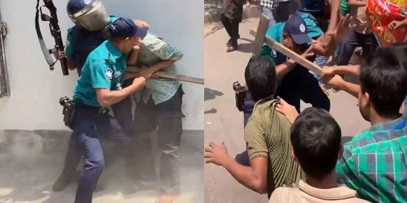 সচিবালয়ের সামনে পুলিশ-শ্রমিক সংঘর্ষে আহত অর্ধশত