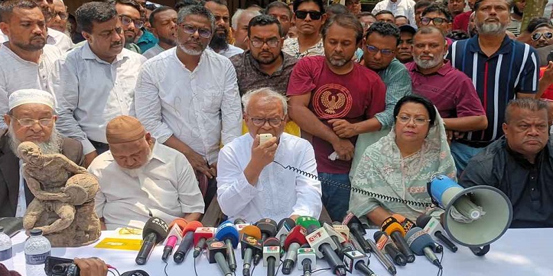 হাসিনার নির্দেশেই তার দোসররা মানবেন্দ্র ঘোষের বাড়ি পুড়িয়েছে: রিজভী