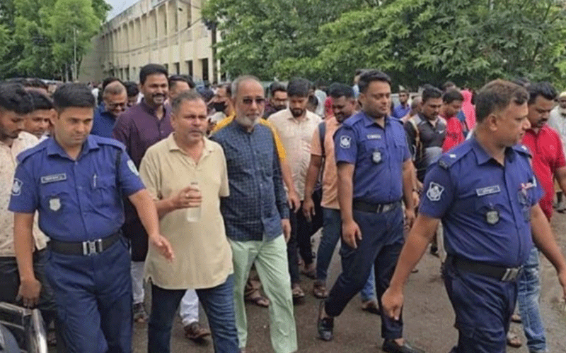 সুনামগঞ্জ জেলা আওয়ামীলীগ ও যুবলীগের ৬ নেতাকে কারাগারে প্রেরণ