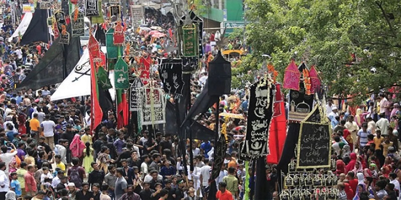 শিশুদের ভালোবাসায় শেষ হলো আশুরার তাজিয়া মিছিল