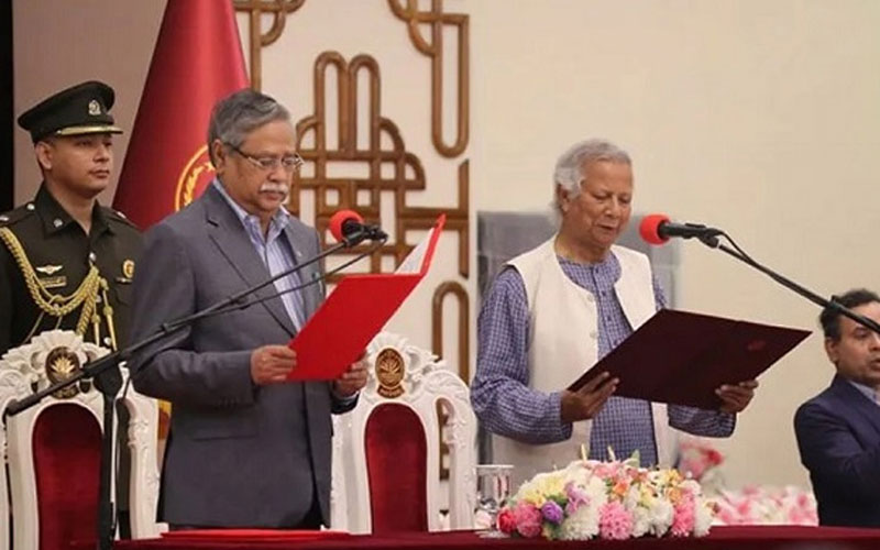 অন্তর্বর্তী সরকারের আজ এক বছর পূর্তি