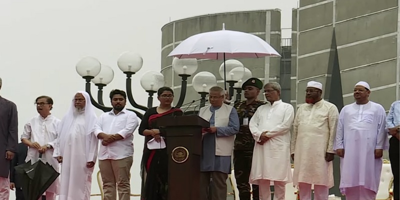 বৃষ্টিকে ‘আল্লাহর রহমত’ বললেন প্রধান উপদেষ্টা